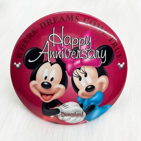 🔮 5/$25 Disney Mickey & Minnie‎ Mouse Happy Anniversary Pin - Picture 1 of 2